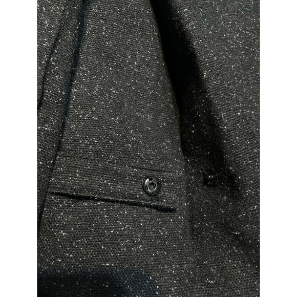 Robert Rodriguez Women’s Size 6 Black Spotted Wool Silk Cape Coat - Picture 4 of 11